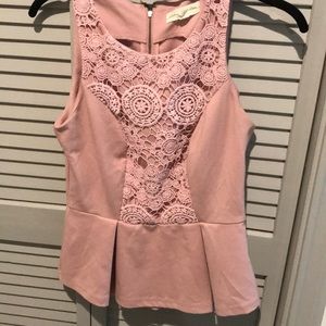 Pink peplum blouse! Perfect for work!